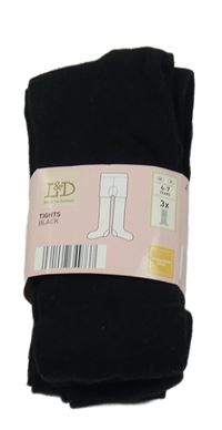 Nové - 3x Čierne pančuchy Lily & Dan
