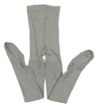 Sivo-strieborné pančuchy H&M