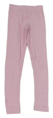 Svetloružové rebrované legíny manguun