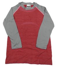 Jahodovo-sivé spodné tričko Pocopiano