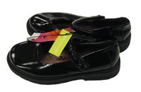 Nové - Černé lakované boty George vel. 36