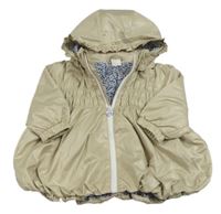 Béžová šusťáková jarní parka s kapucí H&M
