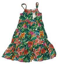 Nové - Barevné květované lehké šaty Primark