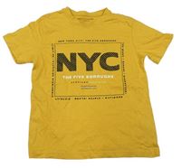 Žlté tričko s nápismi Primark