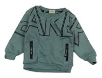 Zelenošedá mikina s logom zn. Ted Baker
