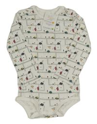 Nové - Bílé body s auty Topolino