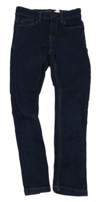 Tmavomodré super skinny rifle Next 