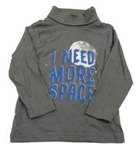 Sivé tričko s nápisom a rolákom Lupilu