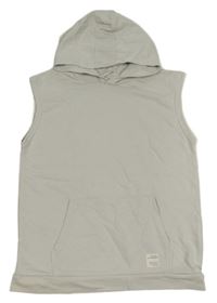 Sivá tepláková vesta s klokankou a kapucňou LC Waikiki