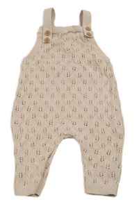 Světlerůžové ažurové pletené lacláče George