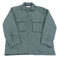 Šedá šusťáková zateplená bunda Zara 