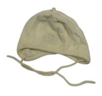 Smotanová zamatová čapica s výšivkou