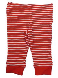 Červeno-biele pruhované tepláky F&F