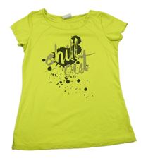 Limetkové tričko s nápisem Yigga