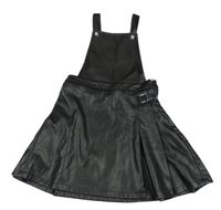 Čierna koženková na traká sukňa Primark