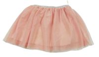Svetloružová tylová sukňa C&A