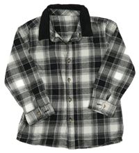 Černo-bílá kostkovaná košile Matalan