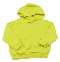 Kriklavoě žltá mikina s vreckom a kapucňou H&M