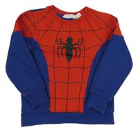 Červeno-safírová mikina Spider-man H&M