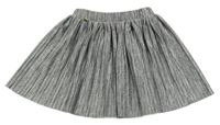 Sivá melírovaná plisovaná sukňa WE