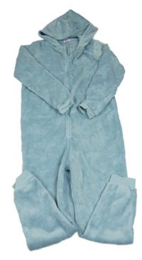 Světlemodrá plyšová kombinéza s hvězdičkami a kapucí Pepperts!