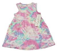 Nové - farebné batikované šaty F&F