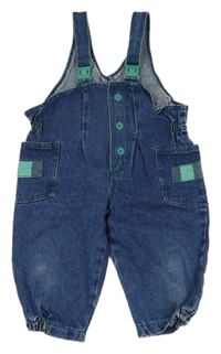 Modré cargo rifľové na traké nohavice