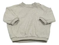 Svetlosivá melírovaná oversize mikina s dúhou George