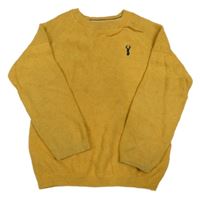 Okrový sveter s výšivkou Next