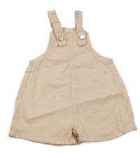 Pudrové riflové laclové kraťasy s kytičkami ZEEMAN