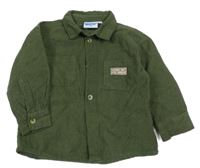 Khaki manšestrová košile s dinosaurem PEPCO