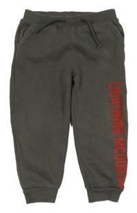 Tmavosivé tepláky s nápisom Disney