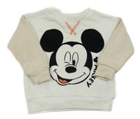 Bielo-svetlobéžová mikina s Mickey PRIMARK