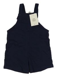 Nové - tmavomodré teplákové laclové kraťasy s kapsou H&M
