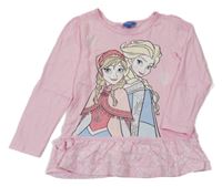 Světlerůžová tunika s Frozen Disney