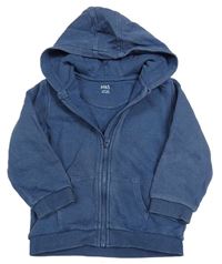 Tmavomodrá prepínaci mikina s kapucňou zn. M&S