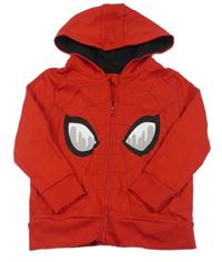 Červená prepínaci mikina so Spidermanem a kapucňou George