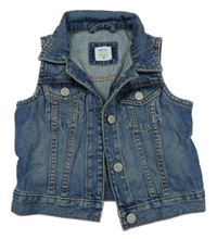 Modrá rifľová vesta GAP