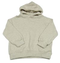 Svetlosivá melírovaná mikina s kapucňou Zara