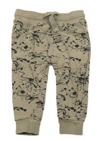 Pískové skvrnité tepláky Next