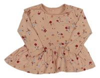 Růžová květovaná tunika George