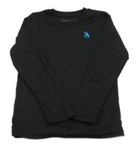 Čierne tričko s výšivkou