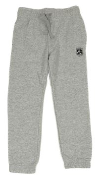 Sivé melírované tepláky s potlačou F&F