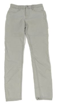 Svetlosivé skinny fit rifle H&M