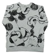 Sivá melírovaná mikina s Mickeym H&M