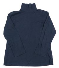 Tmavomodré tričko s rolákom Vertbaudet