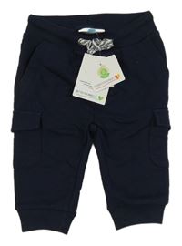 Nové - tmavomodré tepláky s vreckami Topomini