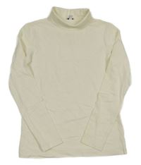 Smetanové triko se stojáčkem ovs