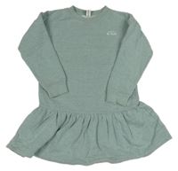 Zelené teplákové šaty s nápisem Yigga