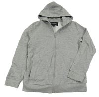 Sivá melírovaná prepínaci mikina s kapucňou Manguun